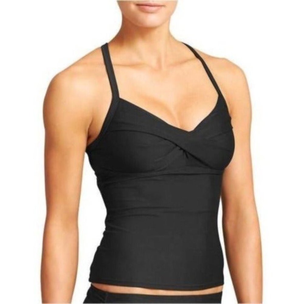 NWT! Athleta black Twister Tankini Top